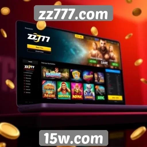 Análise da interface do site de jogos zz777.com