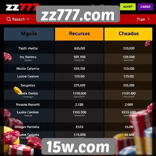 Comparação entre zz777.com e concorrentes do setor